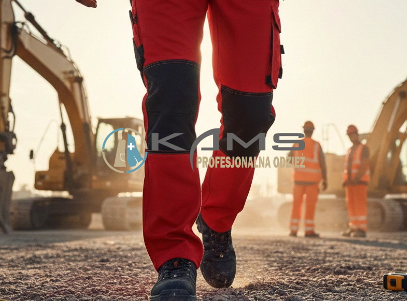 Spodnie robocze czerwone – dlaczego warto postawić na ten wyrazisty kolor w miejscu pracy?